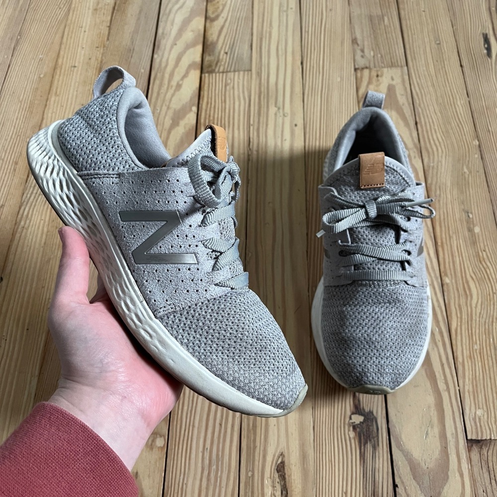 New Balance Fresh Foam Sport v1 Women 8.5 Grey Running Shoes WSPTLG1 Sneaker
